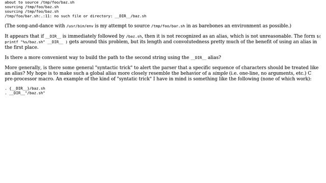 Unix & Linux: Forcing the expansion of a global alias in part of a word (2 Solutions!!) смотреть онлайн