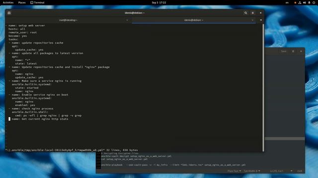 Ansible Vault для защиты конфиденциальных и надежных данных | Debian 11 смотреть онлайн