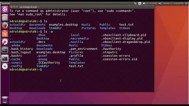 ls : list contents present in directory in linux смотреть онлайн
