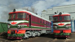 Запуск и свисток тепловоза ТЭП60 / Engine start and whistles of TEP60