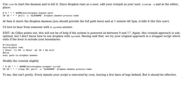 Unix & Linux: Only allow process to run between hours x and y (4 Solutions!!) смотреть онлайн