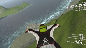 Wingsuit. Game Wingsuitflyer