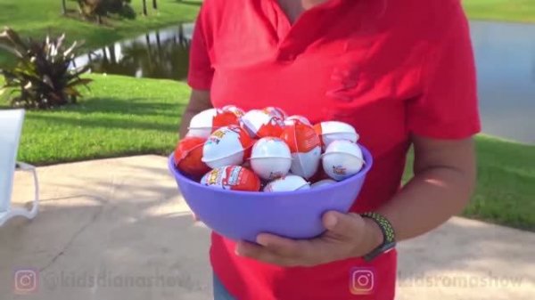 Диана и Рома - на Русском Диана и Рома не поделили яйца с сюрпризами