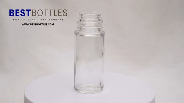 Clear Cylinder Glass Bottle, Capacity: 28ml | Best Bottles, Roll On Bottles