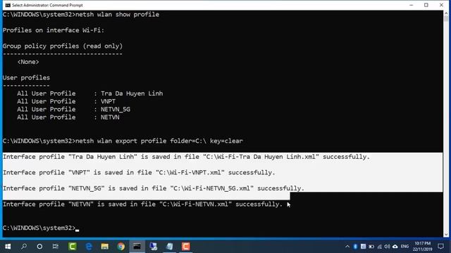 CMD Format Find all Wi Fi passwords with only 1 command Windows 10 11 смотреть онлайн