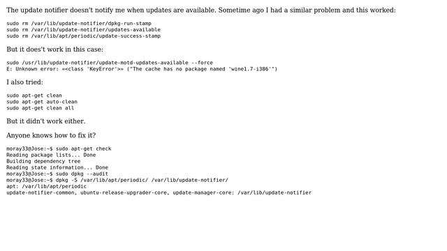 Ubuntu: Update notifier doesn't work [cache issue] смотреть онлайн