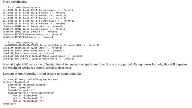 Unix & Linux: Too many touchpads recognized: touchpad does not work смотреть онлайн