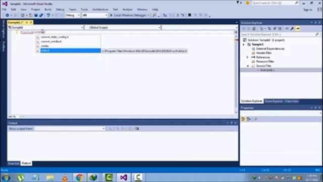 How to compile or Build and Execute C program in visual studio 2015 смотреть онлайн