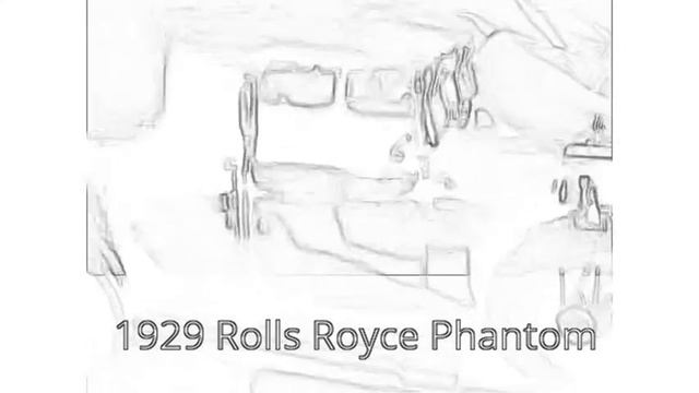 1929 Rolls Royce Phantom, (sketched Version)