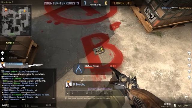 CSGO Nova shotgun blows dude away смотреть онлайн