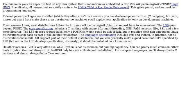 What programming languages can I assume on a random Linux server by default? (4 Solutions!!) смотреть онлайн