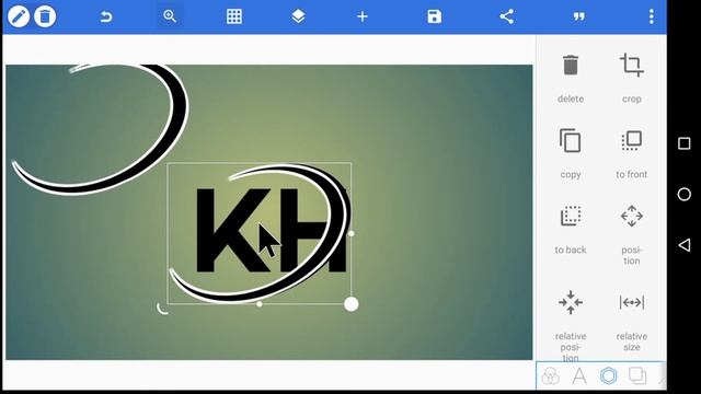 KH'' logo design on android mobile, Pixellab tutorial [[ASRAFUL ART]] смотреть онлайн