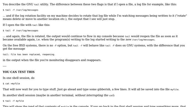 Unix & Linux: What is the difference between "tail -f" and "tail -F"? (2 Solutions!!) смотреть онлайн