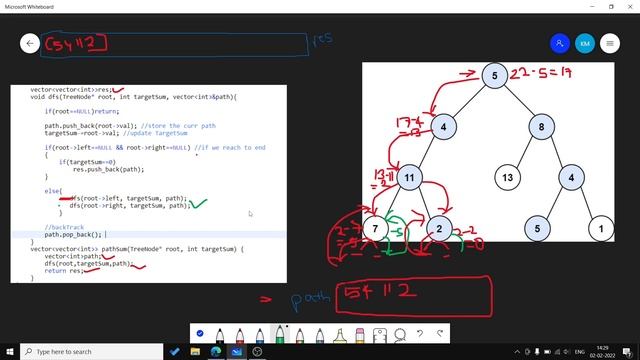Path Sum II | Binary Tree | Leetcode 113. #LeetcodeProblems смотреть онлайн