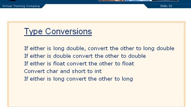 Type Conversions 3.9 смотреть онлайн