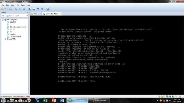 Konfigurasi Server Debian 8 di VMWare #7 (Konfigurasi FTP) смотреть онлайн