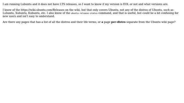Where can I find a complete list of all Ubuntu releases and life terms? смотреть онлайн