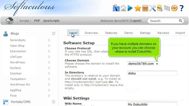 How to install DokuWiki from Softaculous on your Astutium Hosting Package смотреть онлайн