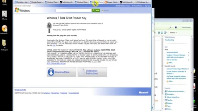 Product Key di Windows 7 Beta смотреть онлайн