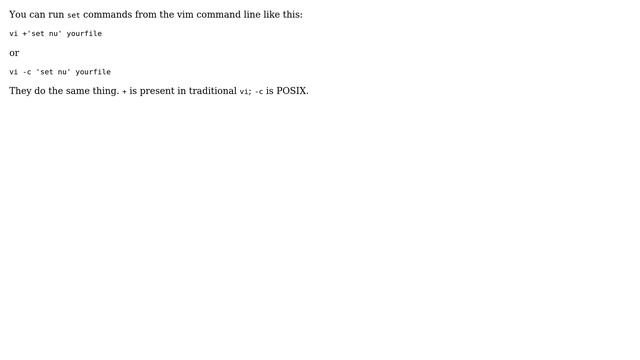 Unix & Linux: How to invoke vim with line numbers shown? (4 Solutions!!) смотреть онлайн