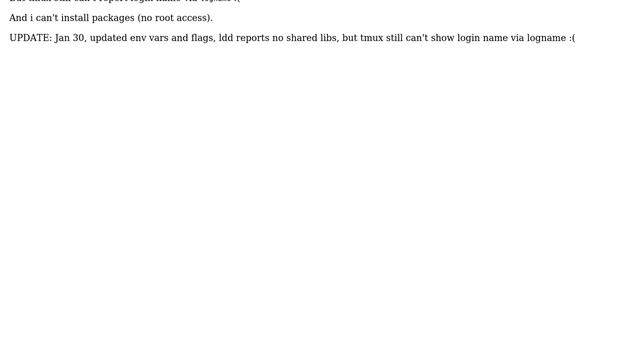 Unix & Linux: Compile static tmux with libutempter support смотреть онлайн