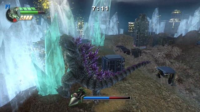 Playing Godzilla Unleashed with a controller смотреть онлайн