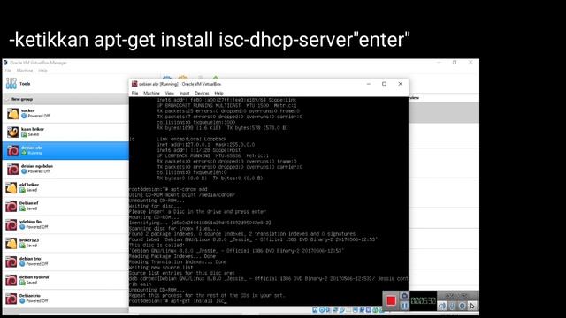 Konfigurasi DHCP Server di debian 8 Virtual Box смотреть онлайн