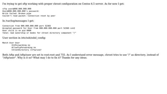DevOps & SysAdmins: chroot with sftp on centos 6.5 смотреть онлайн