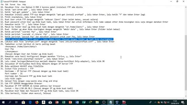 Konfigurasi FTP di debian 8 смотреть онлайн