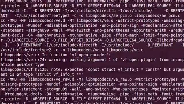 Suite du make dans la console de GNU/Linux смотреть онлайн