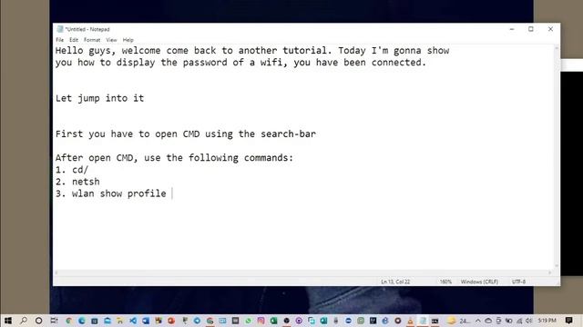 CMD : Show Wi-Fi Password | Windows 10 смотреть онлайн