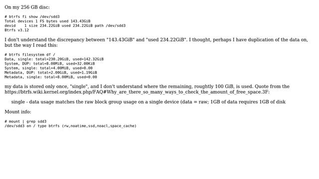 Unix & Linux: Understanding btrfs disc usage for single data volume смотреть онлайн