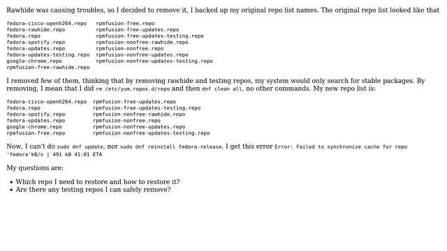 Unix & Linux: Restore fedora 25 repolist (2 Solutions!!) смотреть онлайн