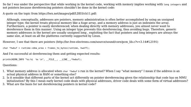 Software Engineering: What does using pointer in Linux kernel imply? смотреть онлайн