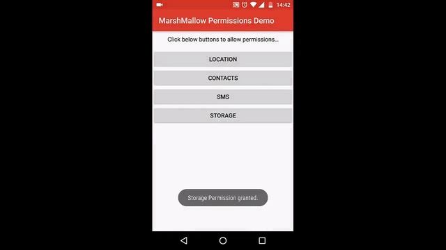 Android Marshmallow Permission Demo смотреть онлайн
