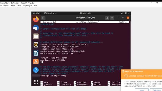 Installation et configuration d'un serveur DHCP sur Ubuntu смотреть онлайн