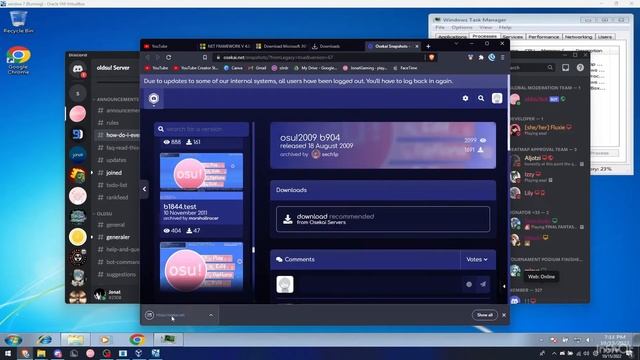Playing osu! on a Virtual Machine.. смотреть онлайн