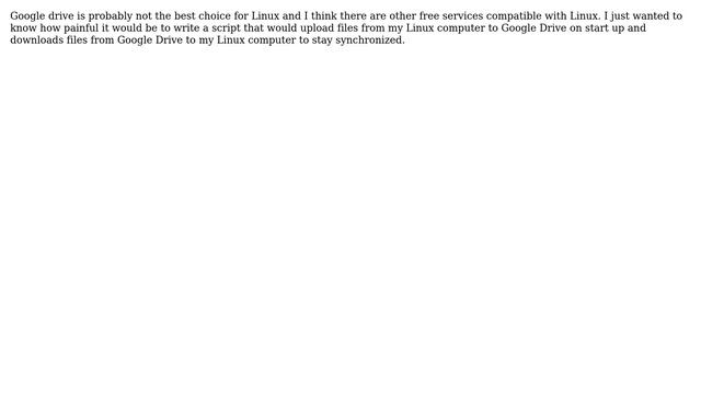 How to write a shell script that synchronizes Google Drive to Linux OS? смотреть онлайн