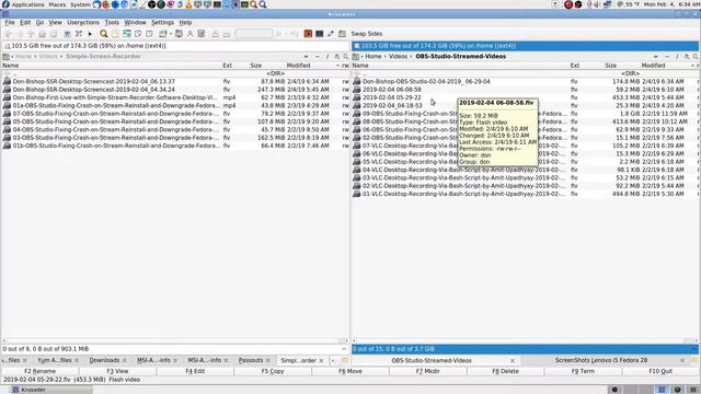 06 OBS Studio Setting Up After Revert v21 Fedora 28 Linux Live Stream смотреть онлайн