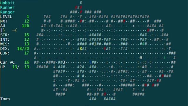 Angband in Linux смотреть онлайн