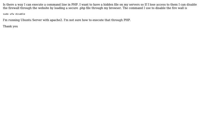 DevOps & SysAdmins: Ubuntu Firewall Disable Through PHP смотреть онлайн