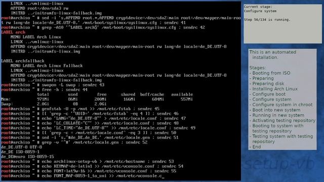 Arch Linux installation recording to kernel 5.14.16-arch1-1 (testing) смотреть онлайн