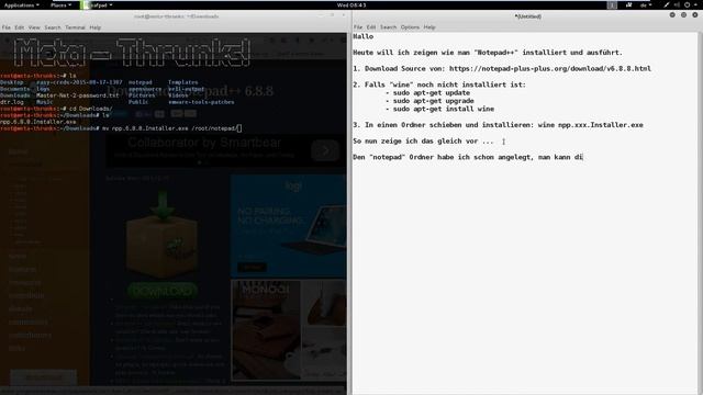 Notepad++ install - Kali 2.0 - Meta-Thrunks! смотреть онлайн