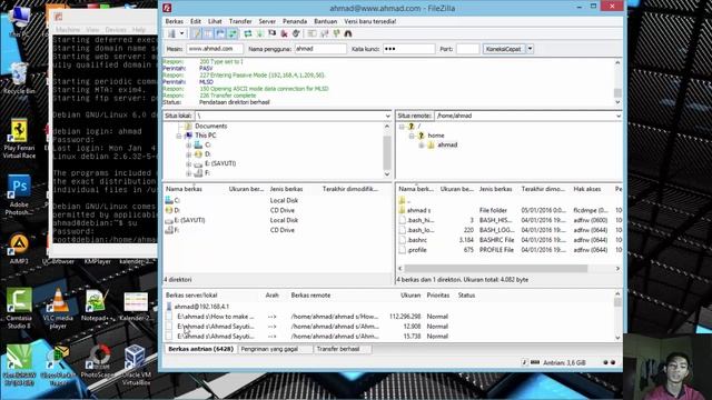 TUTORIAL FTP CLIENT DENGAN FILE ZILLA смотреть онлайн