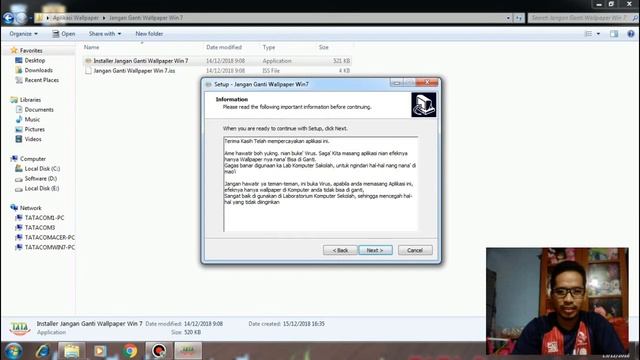 Aplikasi Jangan Ganti Wallpaper Windows 7 смотреть онлайн