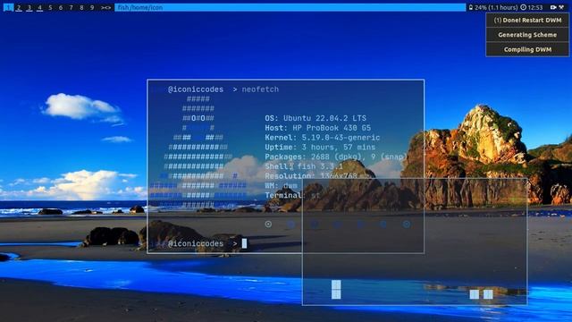 DWM Ricing PyWal - UnixPorn 2023-07-07 смотреть онлайн