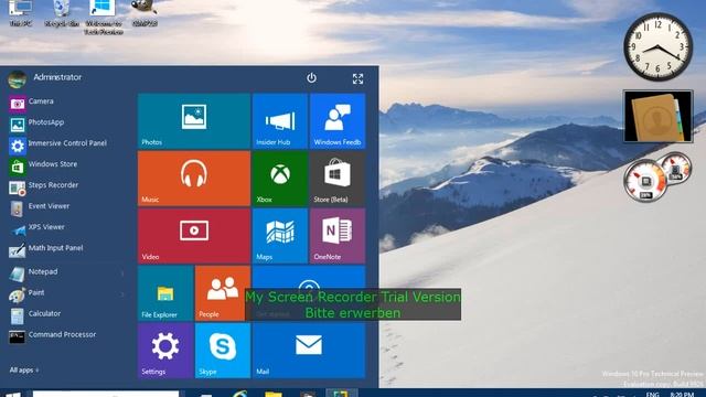 Windows10 Tech Preview Start Menu смотреть онлайн