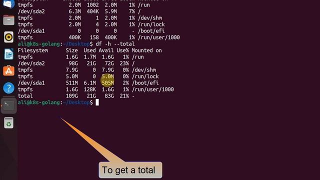 The df command, learn df's syntax смотреть онлайн