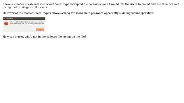 Ubuntu: How can user mount an encrypted file container in VeraCrypt? смотреть онлайн
