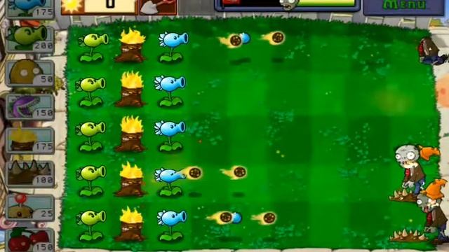 Plant vs zombie survifal Day 1 смотреть онлайн